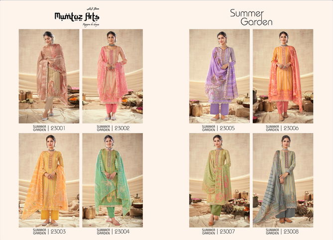 Summer Garden By Mumtaz 23001-23008 Cotton Dress Material